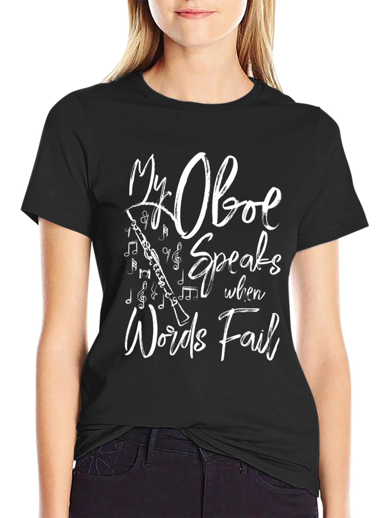 My Oboe Speaks T-Shirt - Music Lover Tee