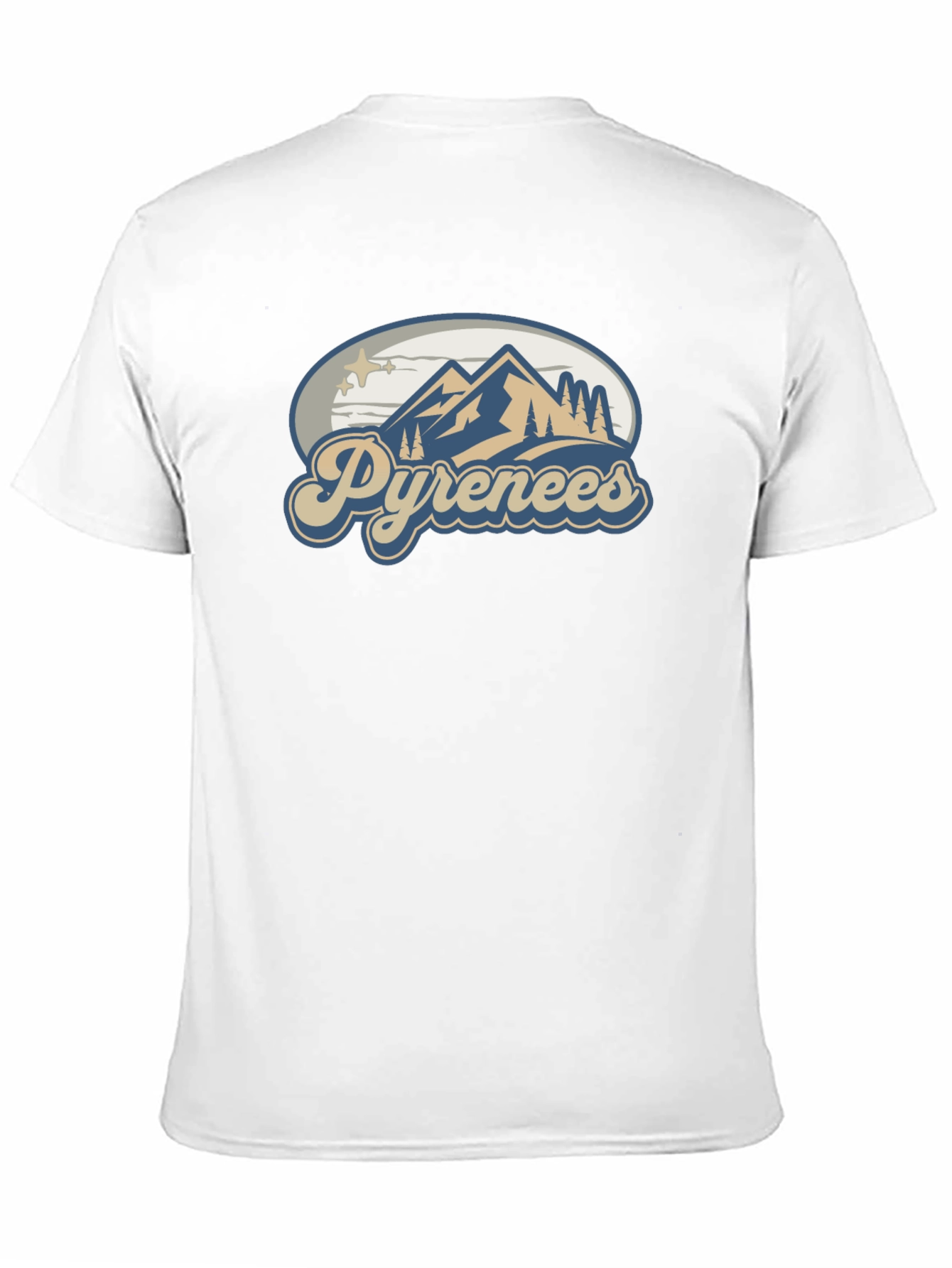 Pyrenees Mountain T-Shirt - Black