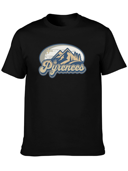 Pyrenees Mountain T-Shirt - Black