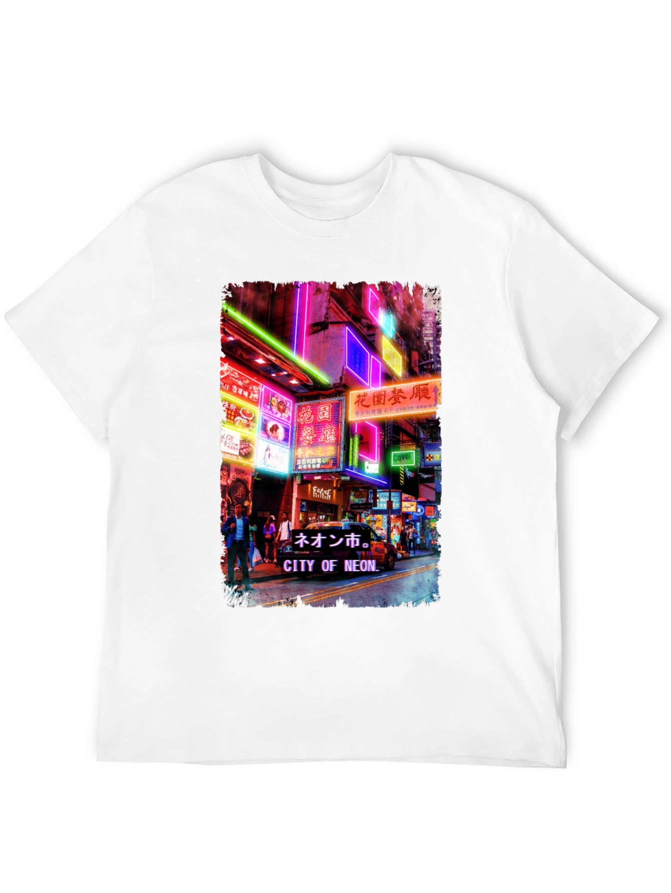 Neon City Graphic Tee - Black T-Shirt