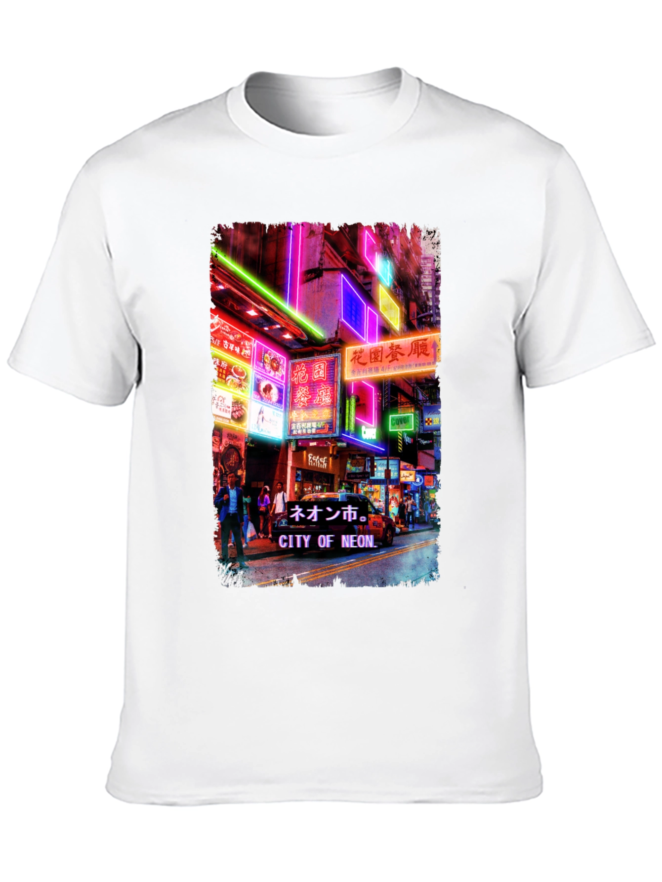 Neon City Graphic Tee - Black T-Shirt