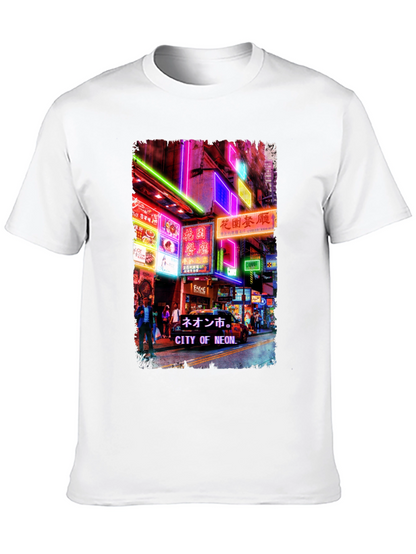Neon City Graphic Tee - Black T-Shirt
