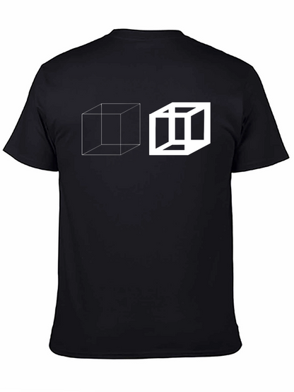 Optical Illusion Cube Graphic Tee