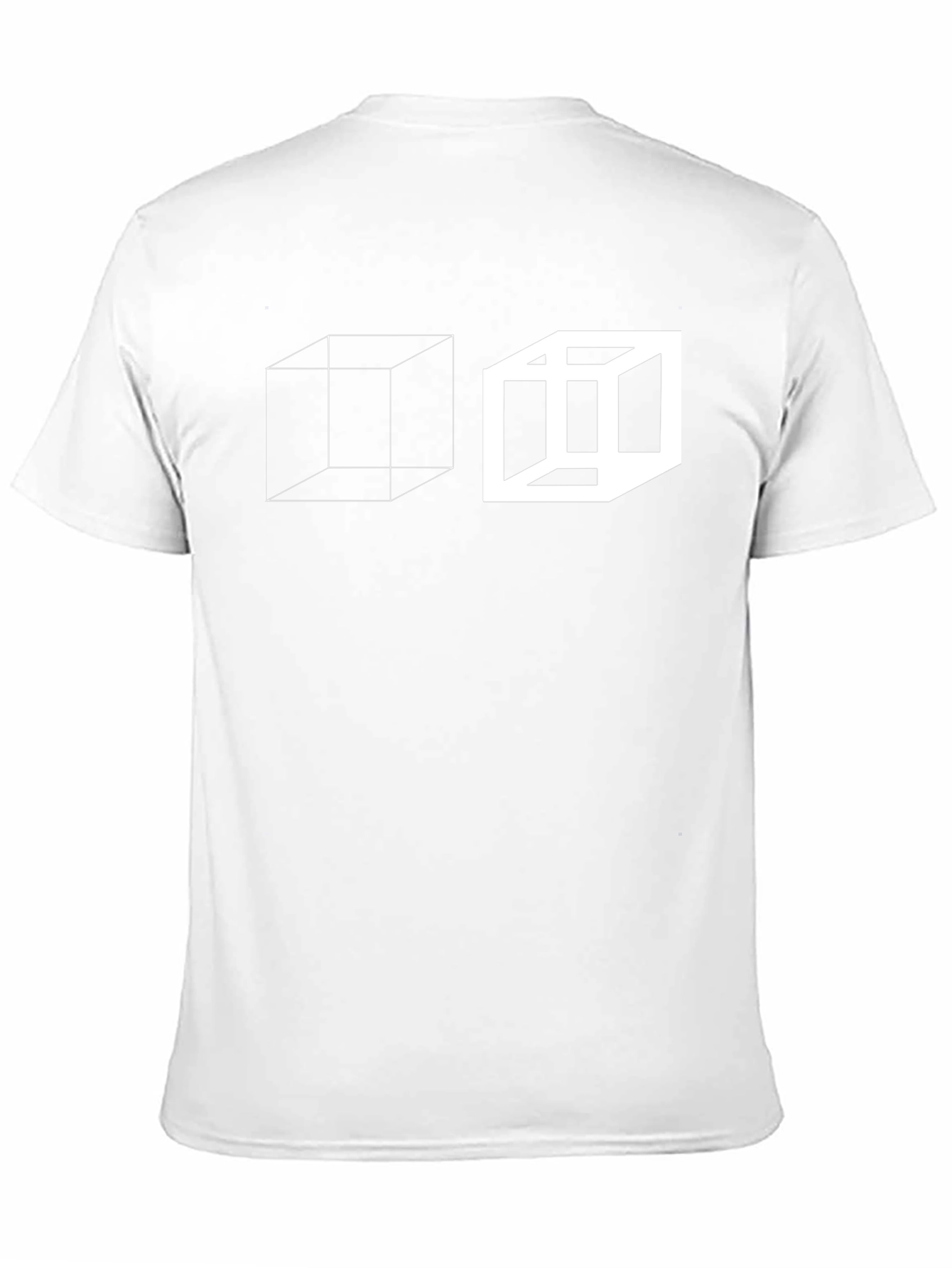 Optical Illusion Cube Graphic Tee