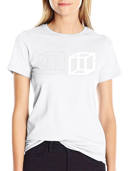 Optical Illusion Cube Graphic Tee