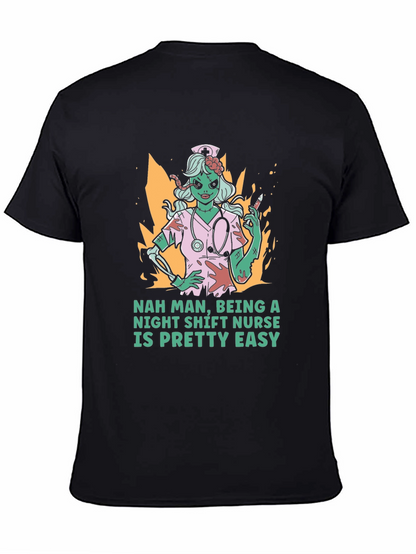 Night Shift Nurse Zombie Graphic T-Shirt