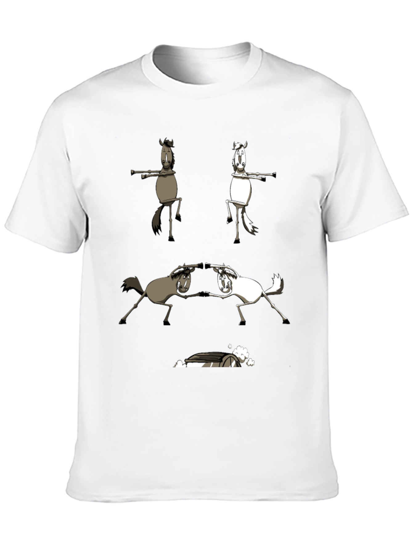 Funny Horse T-Shirt Dancing Horses Graphic Tee