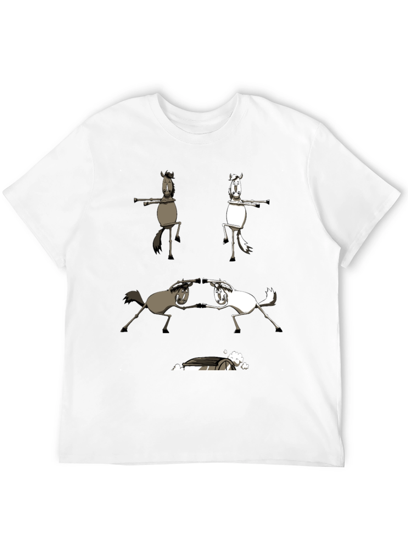 Funny Horse T-Shirt Dancing Horses Graphic Tee
