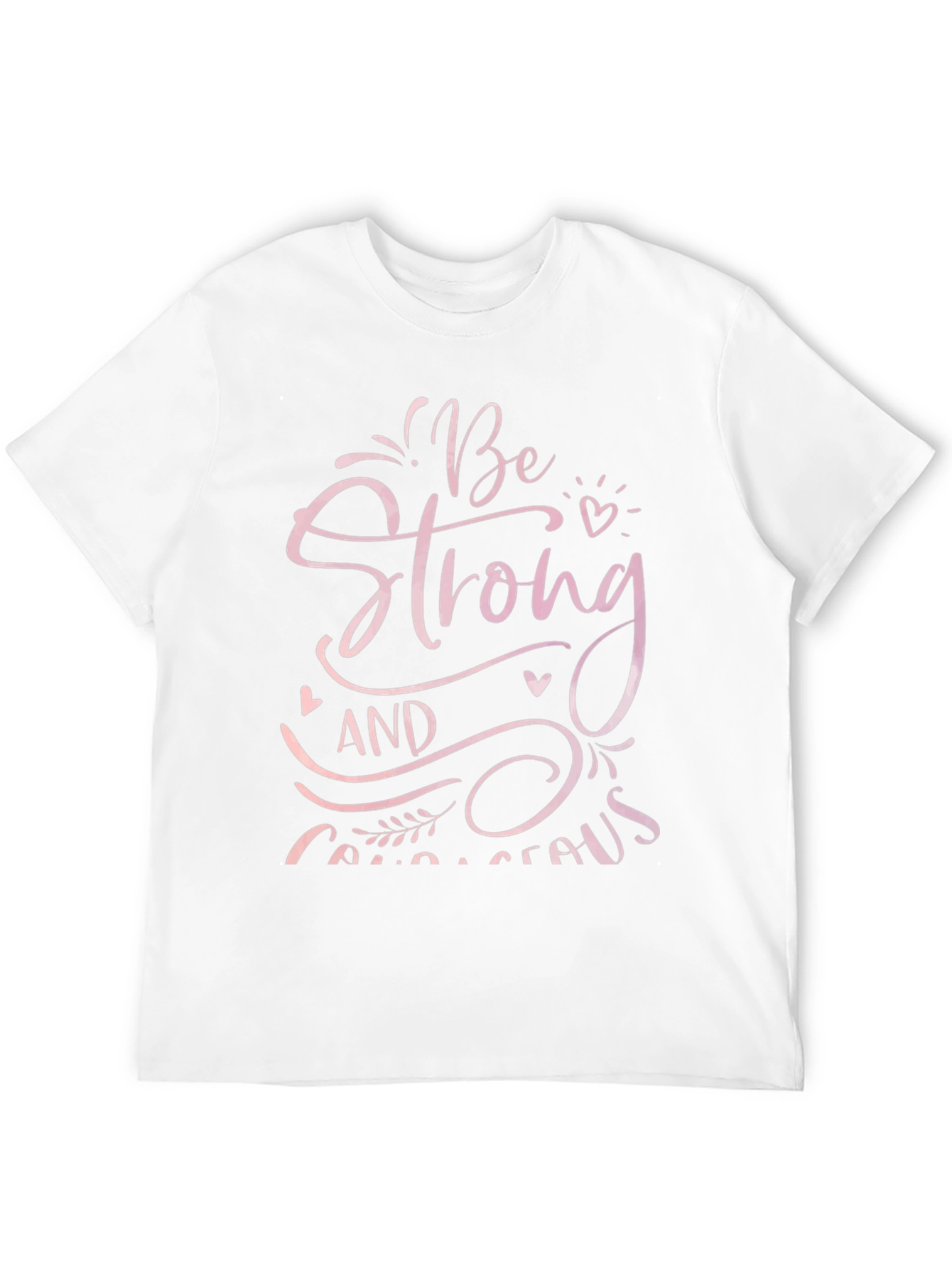Be Strong and Courageous Black T-Shirt