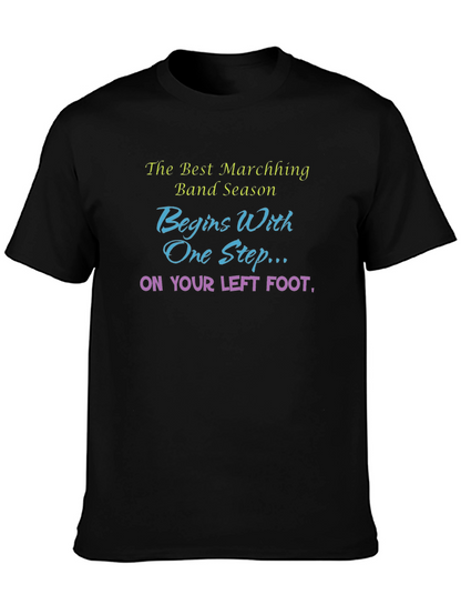 Marching Band Season T-Shirt - Left Foot Design