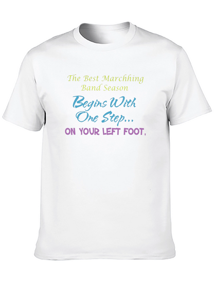 Marching Band Season T-Shirt - Left Foot Design