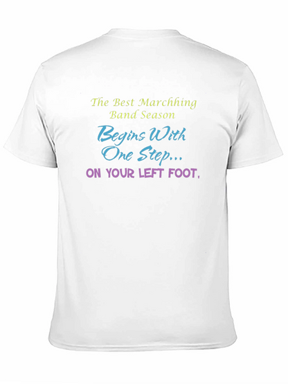 Marching Band Season T-Shirt - Left Foot Design