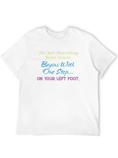 Marching Band Season T-Shirt - Left Foot Design