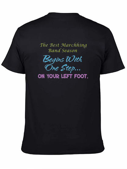 Marching Band Season T-Shirt - Left Foot Design