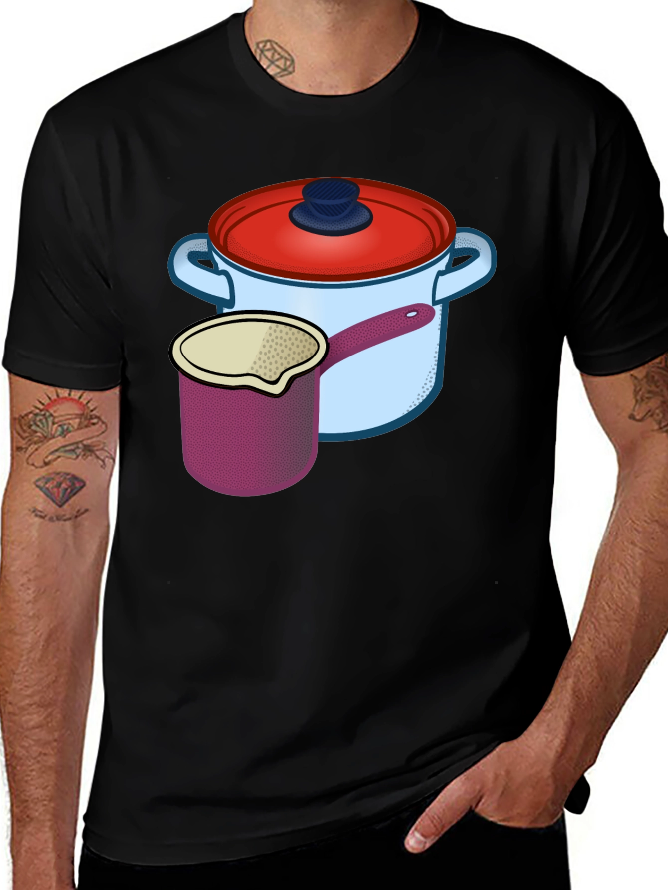 Chefs Kitchen Cookware Graphic Tee