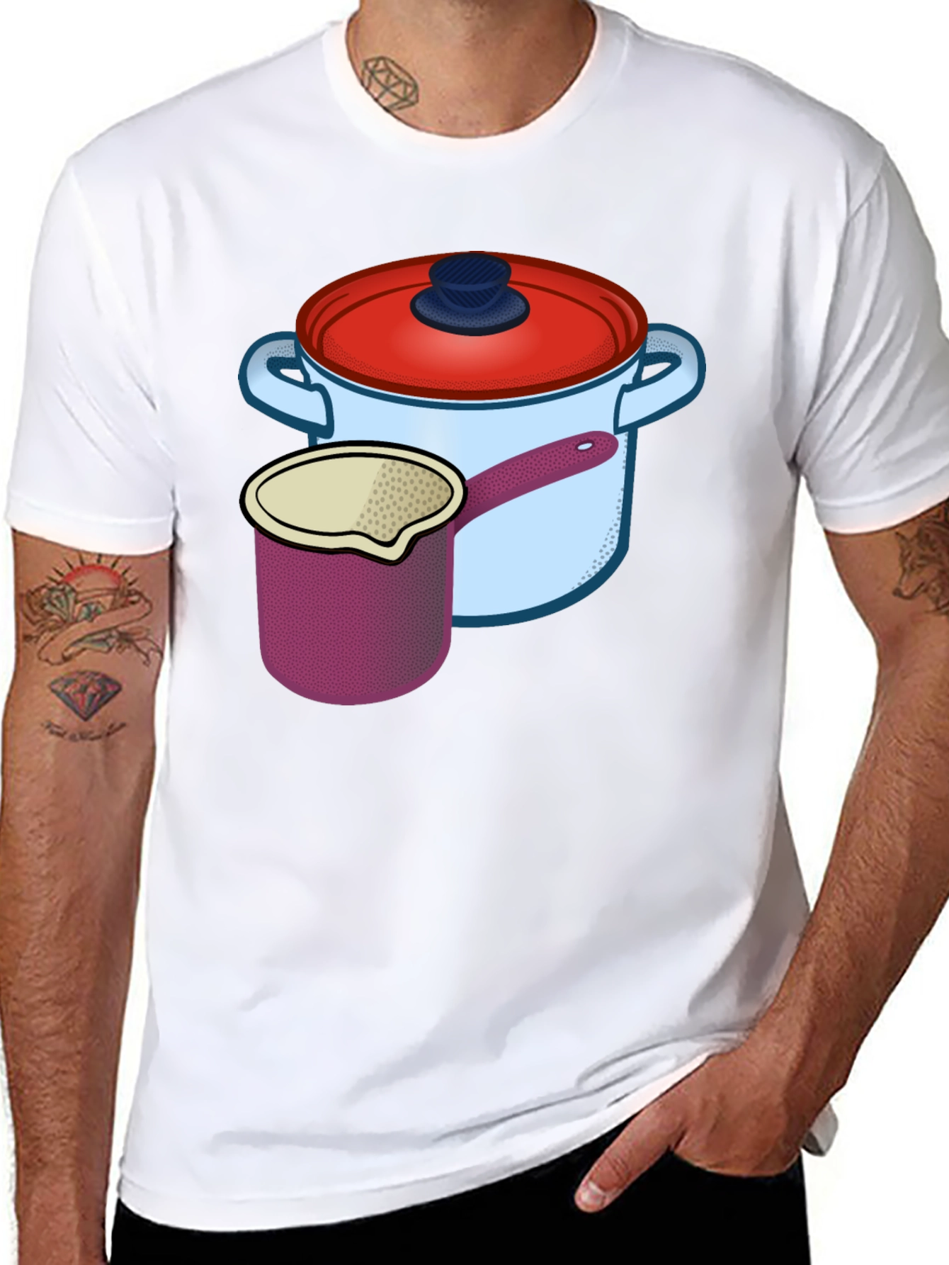 Chefs Kitchen Cookware Graphic Tee