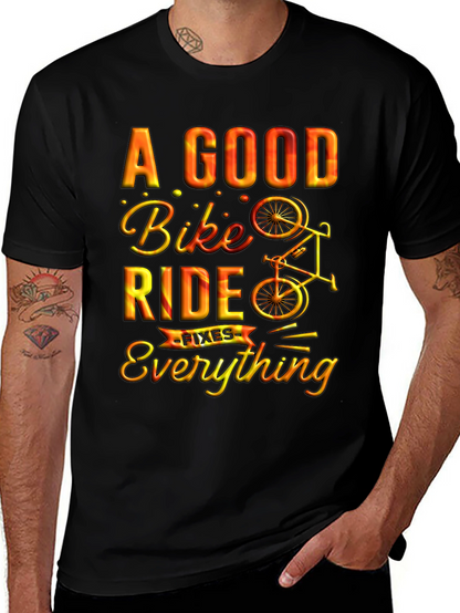 A Good Bike Ride Fixes Everything Graphic Tee