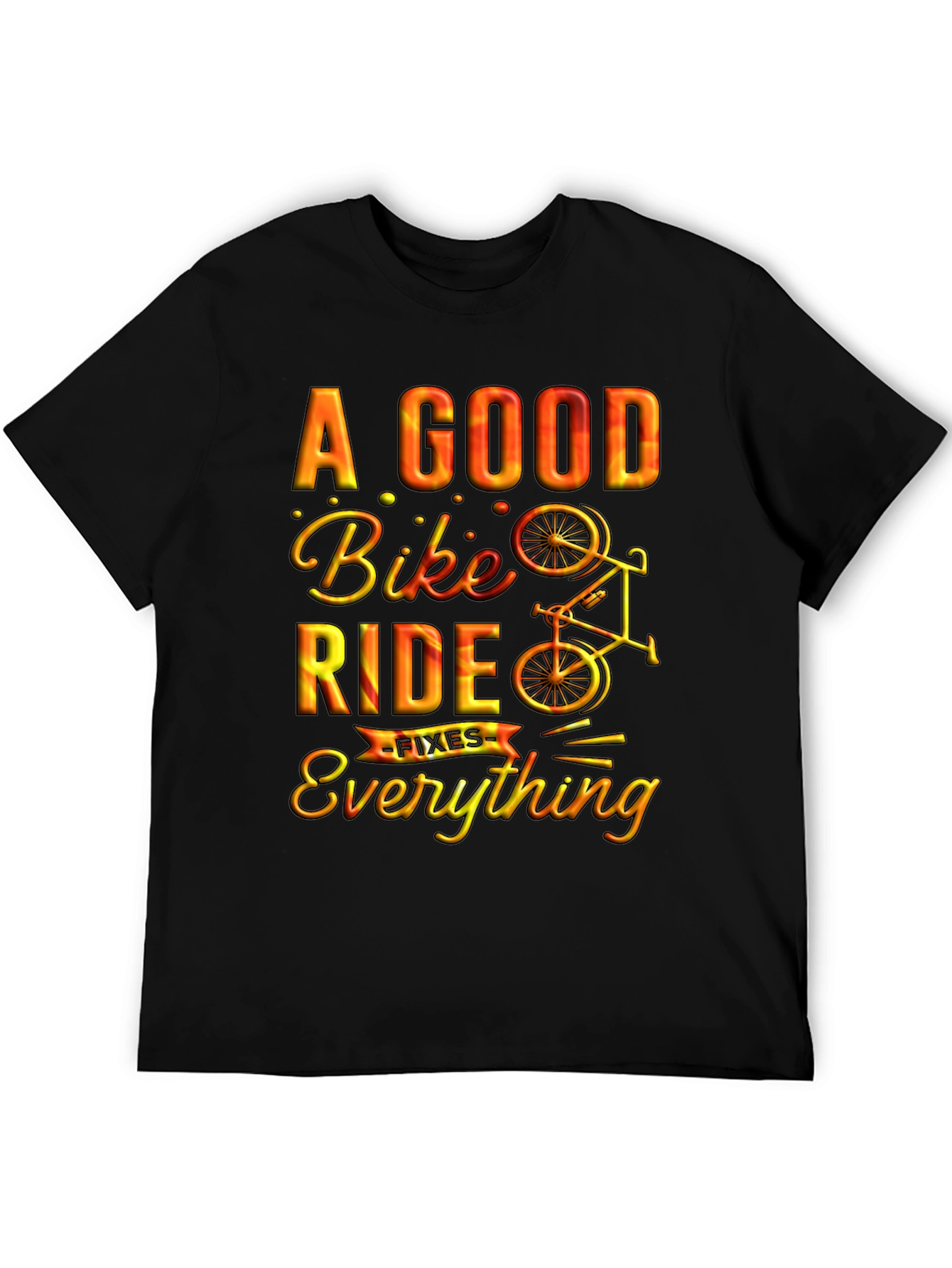 A Good Bike Ride Fixes Everything Graphic Tee