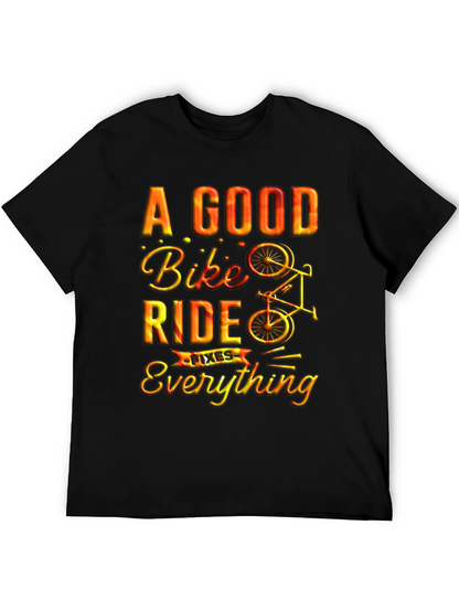 A Good Bike Ride Fixes Everything Graphic Tee
