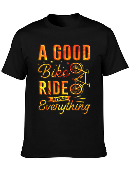A Good Bike Ride Fixes Everything Graphic Tee