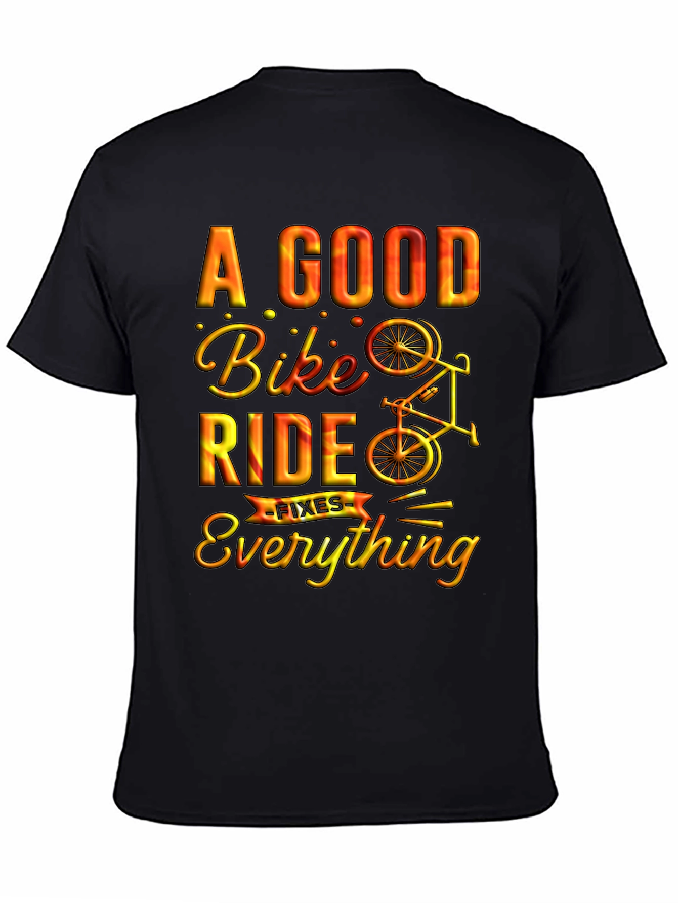 A Good Bike Ride Fixes Everything Graphic Tee