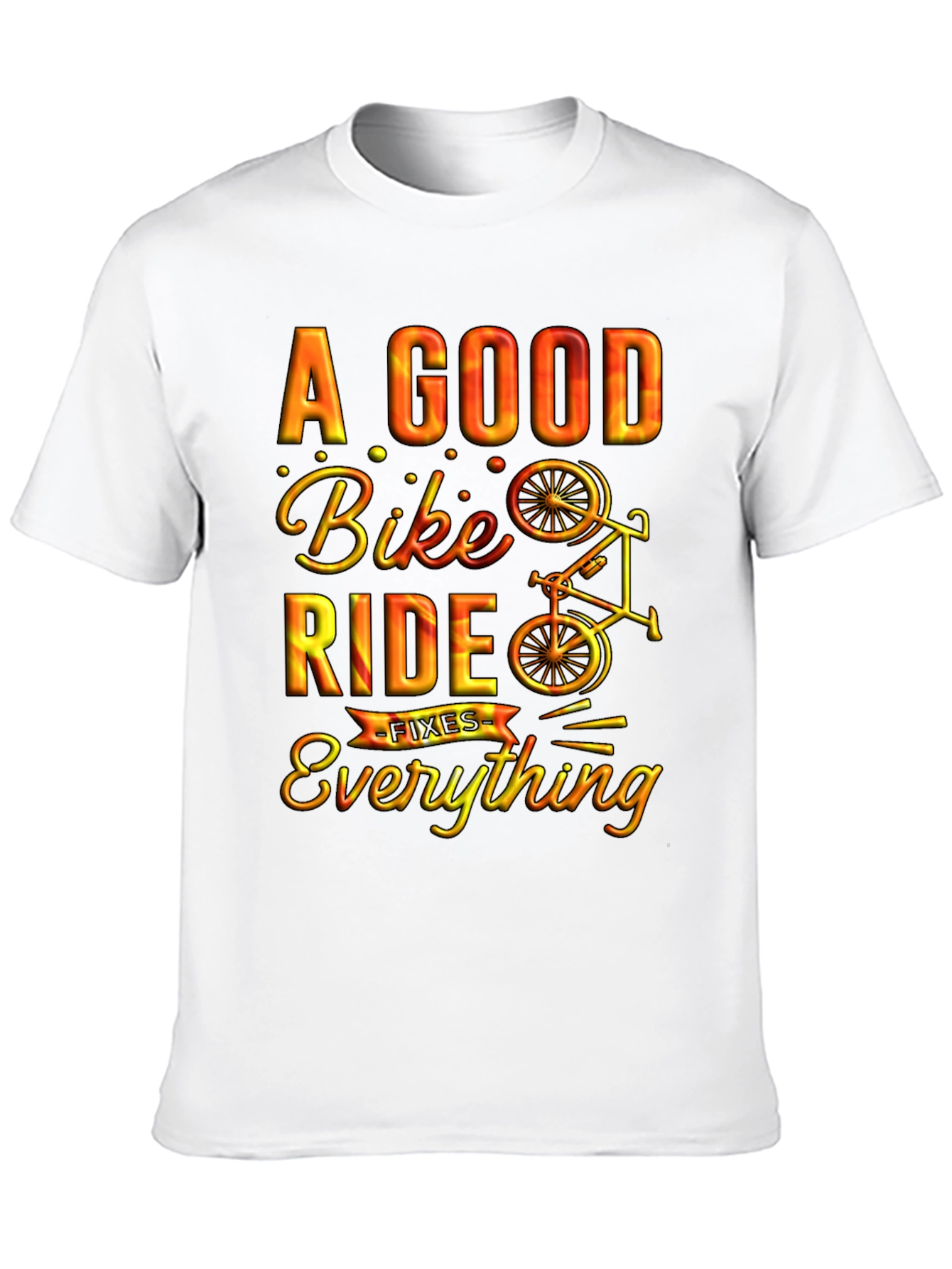 A Good Bike Ride Fixes Everything Graphic Tee