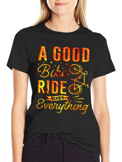 A Good Bike Ride Fixes Everything Graphic Tee