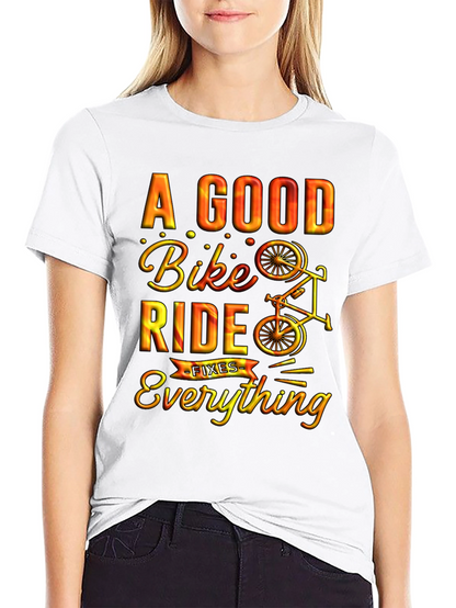 A Good Bike Ride Fixes Everything Graphic Tee