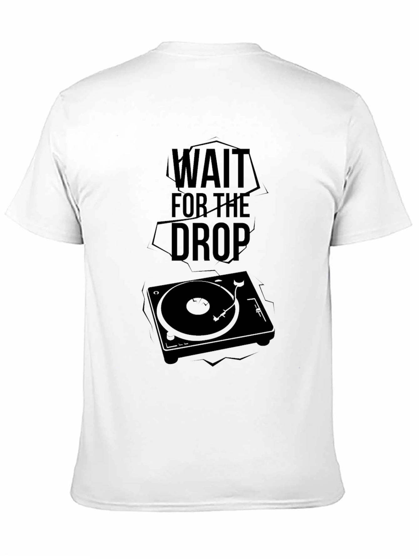 Wait For The Drop DJ Turntable Graphic Tee