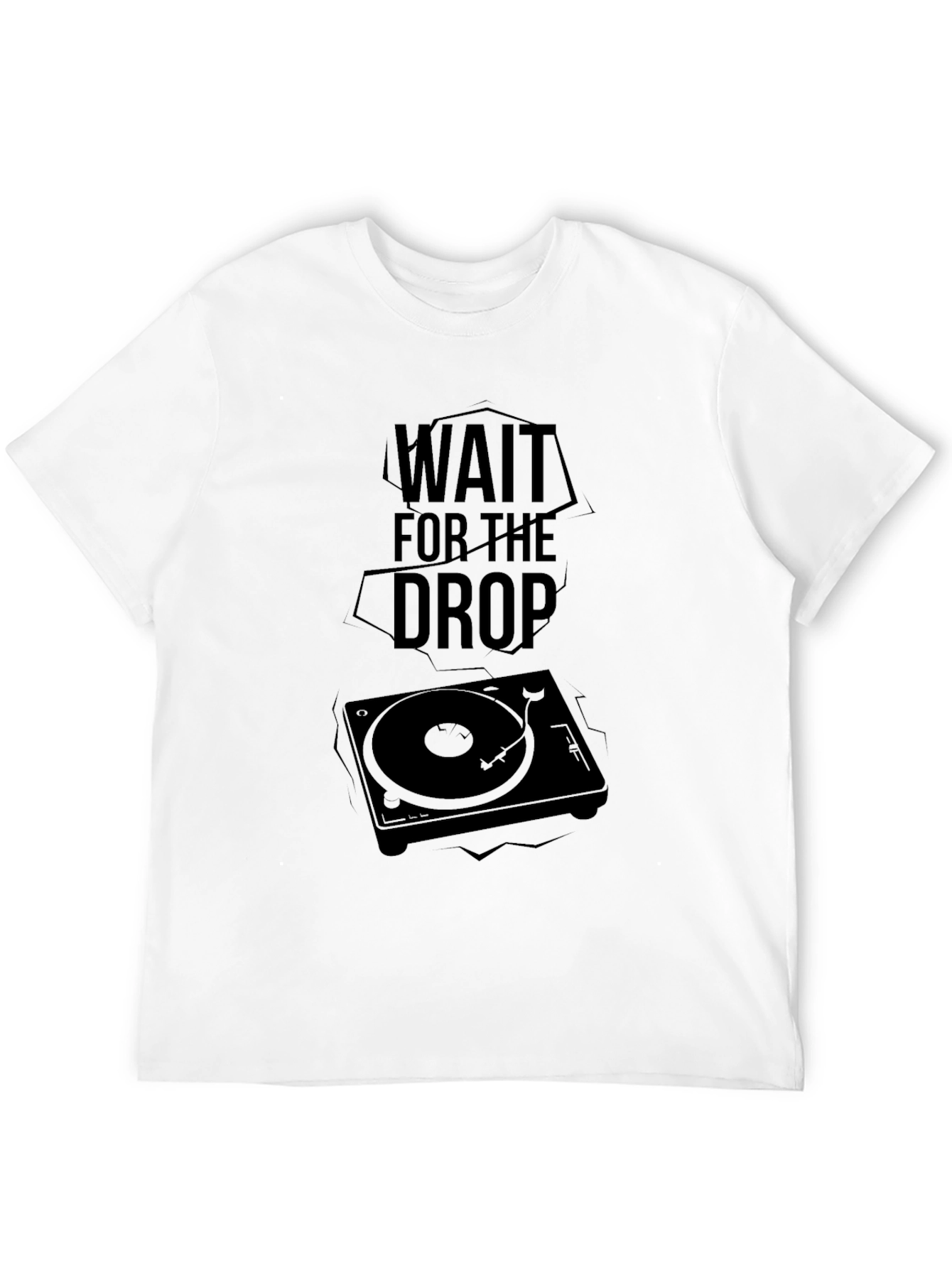 Wait For The Drop DJ Turntable Graphic Tee