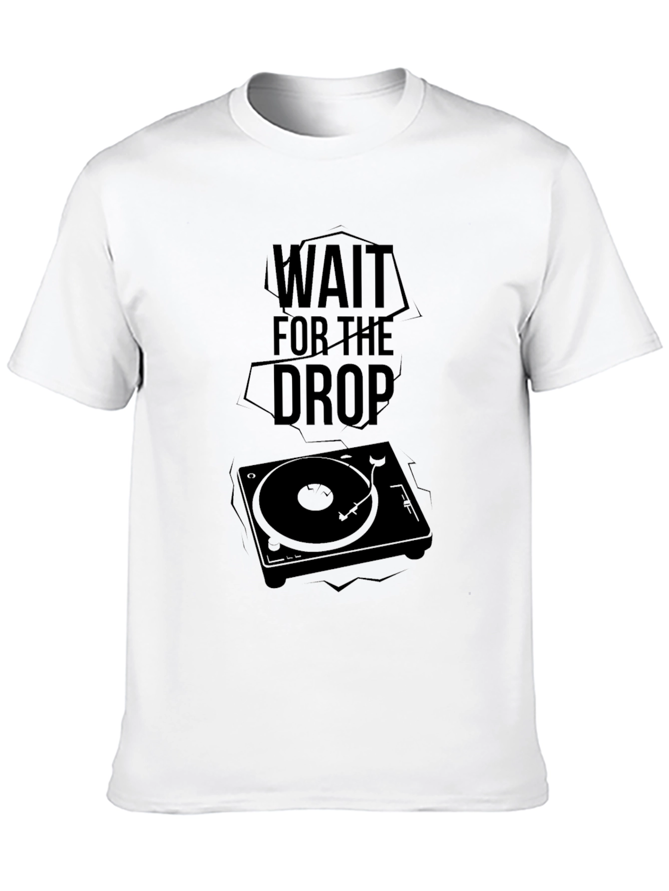 Wait For The Drop DJ Turntable Graphic Tee