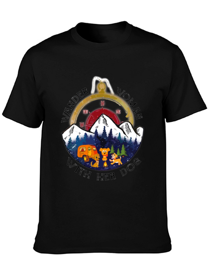 Wander Woman With Her Dog T-Shirt