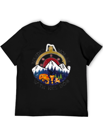 Wander Woman With Her Dog T-Shirt
