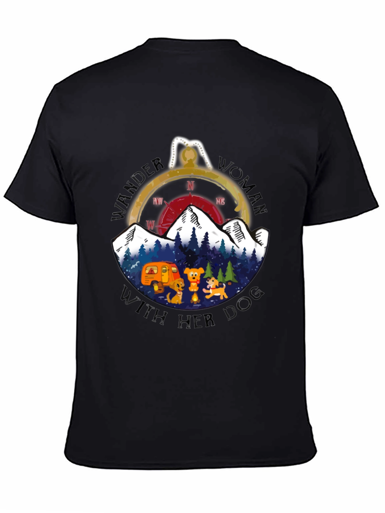 Wander Woman With Her Dog T-Shirt