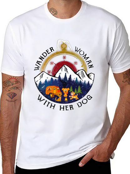 Wander Woman With Her Dog T-Shirt