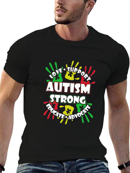 Autism Awareness T-Shirt - Love Support Educate Advocate