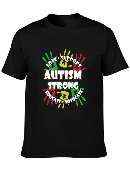 Autism Awareness T-Shirt - Love Support Educate Advocate