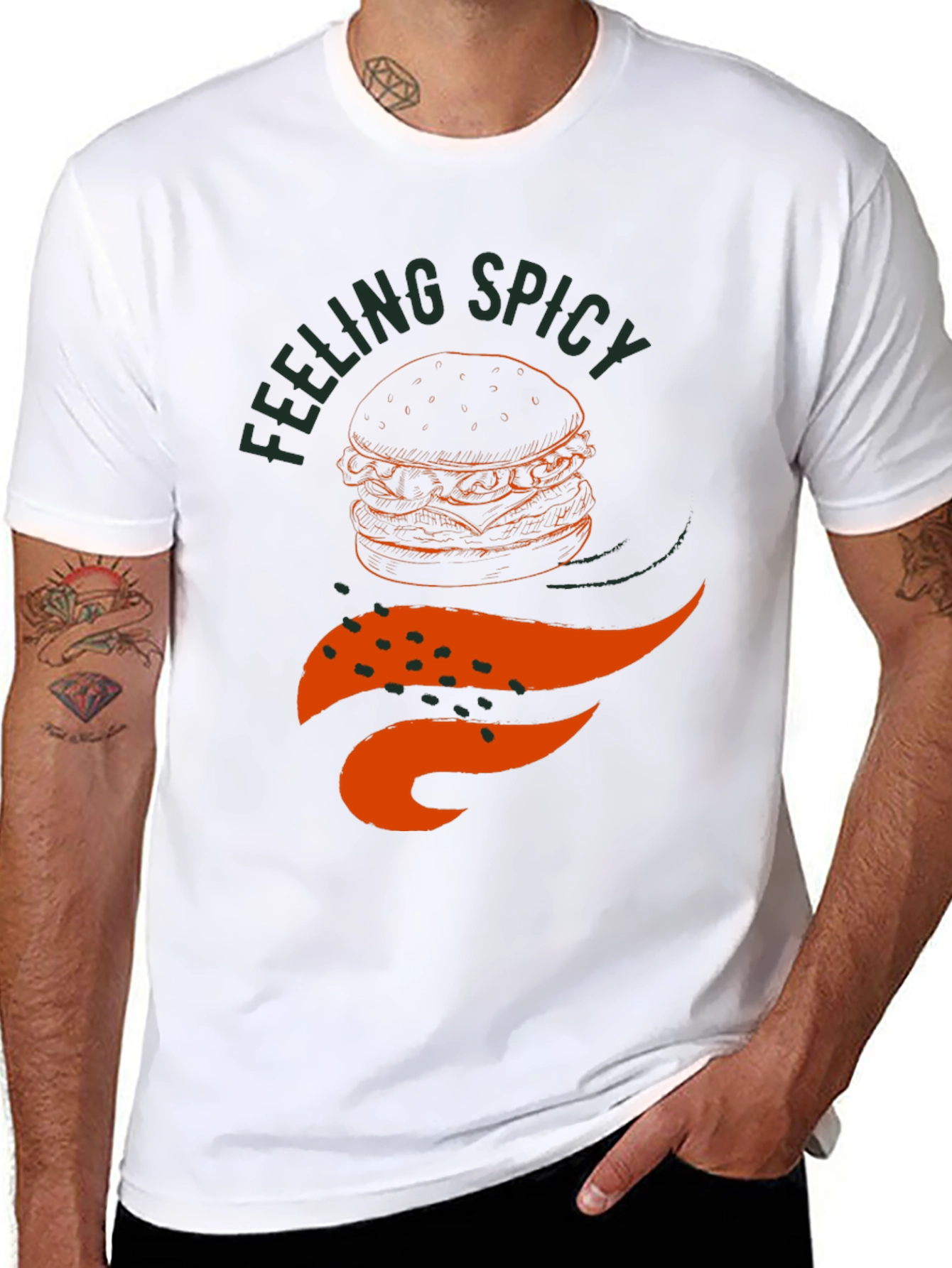 Feeling Spicy Burger Graphic Tee