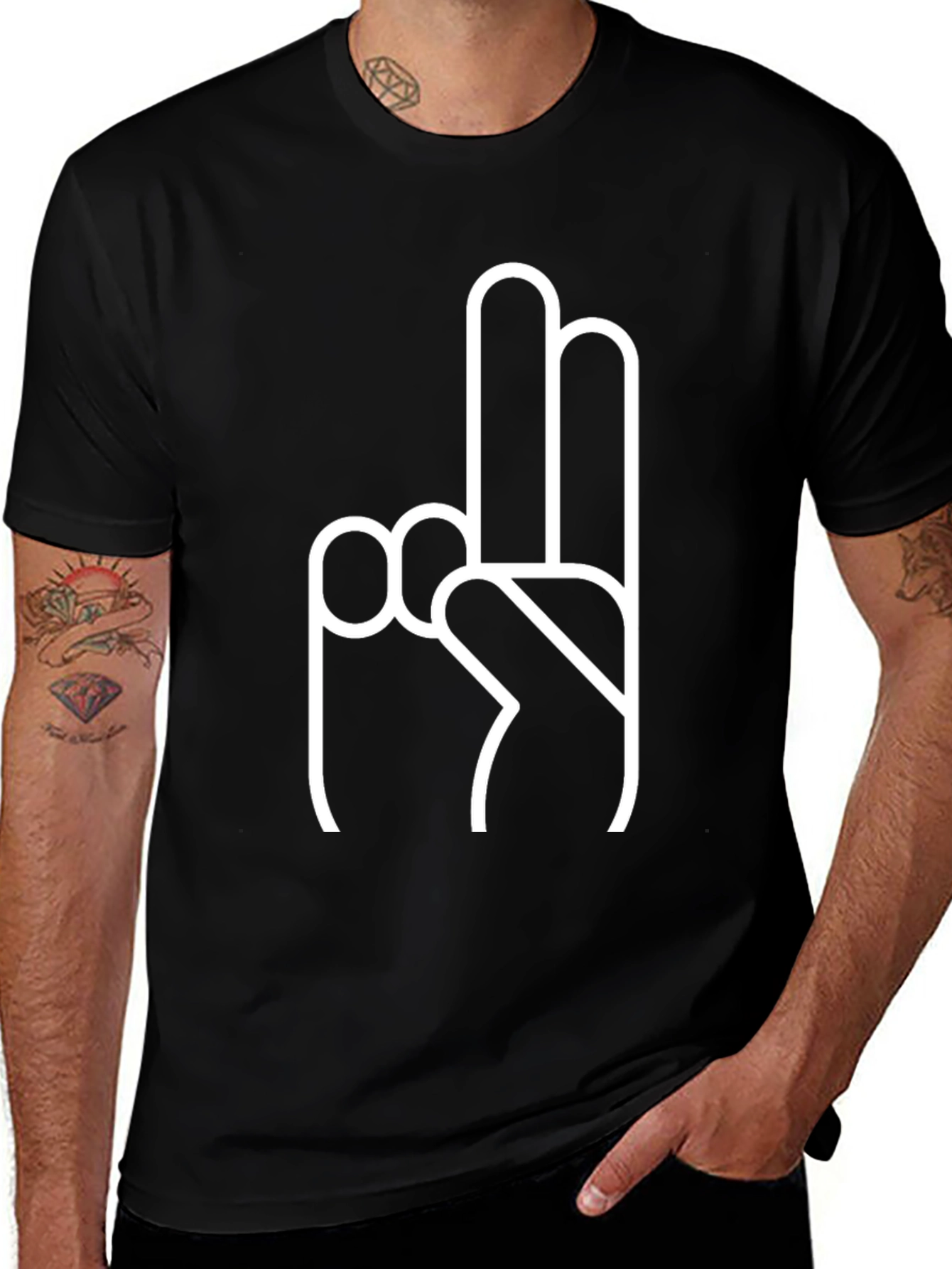 Peace Sign T-Shirt - Casual Cotton Tee