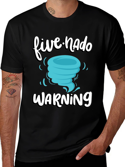 Five-Nado Warning T-Shirt Funny Weather Tee
