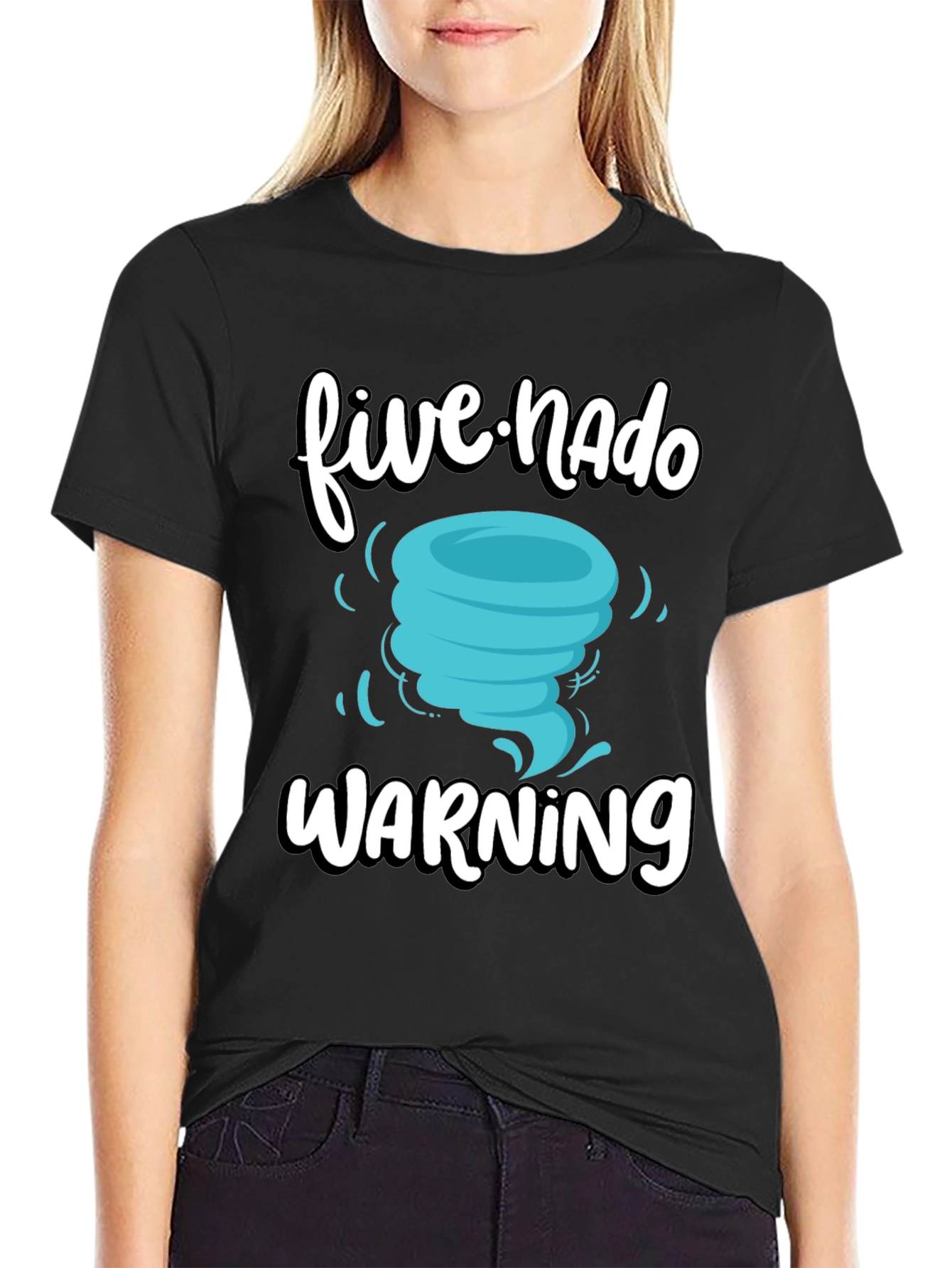 Five-Nado Warning T-Shirt Funny Weather Tee
