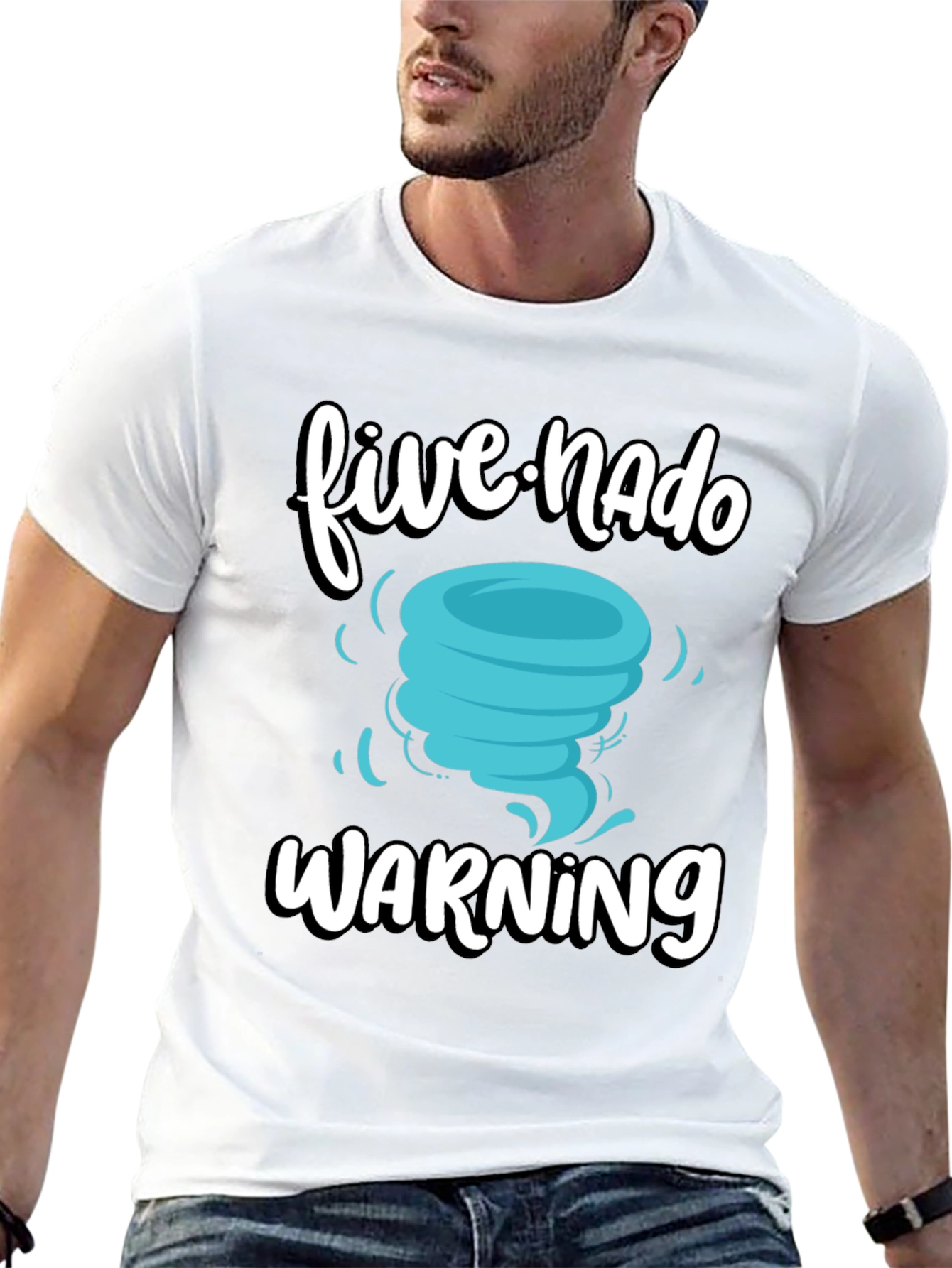 Five-Nado Warning T-Shirt Funny Weather Tee
