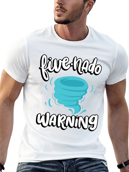Five-Nado Warning T-Shirt Funny Weather Tee