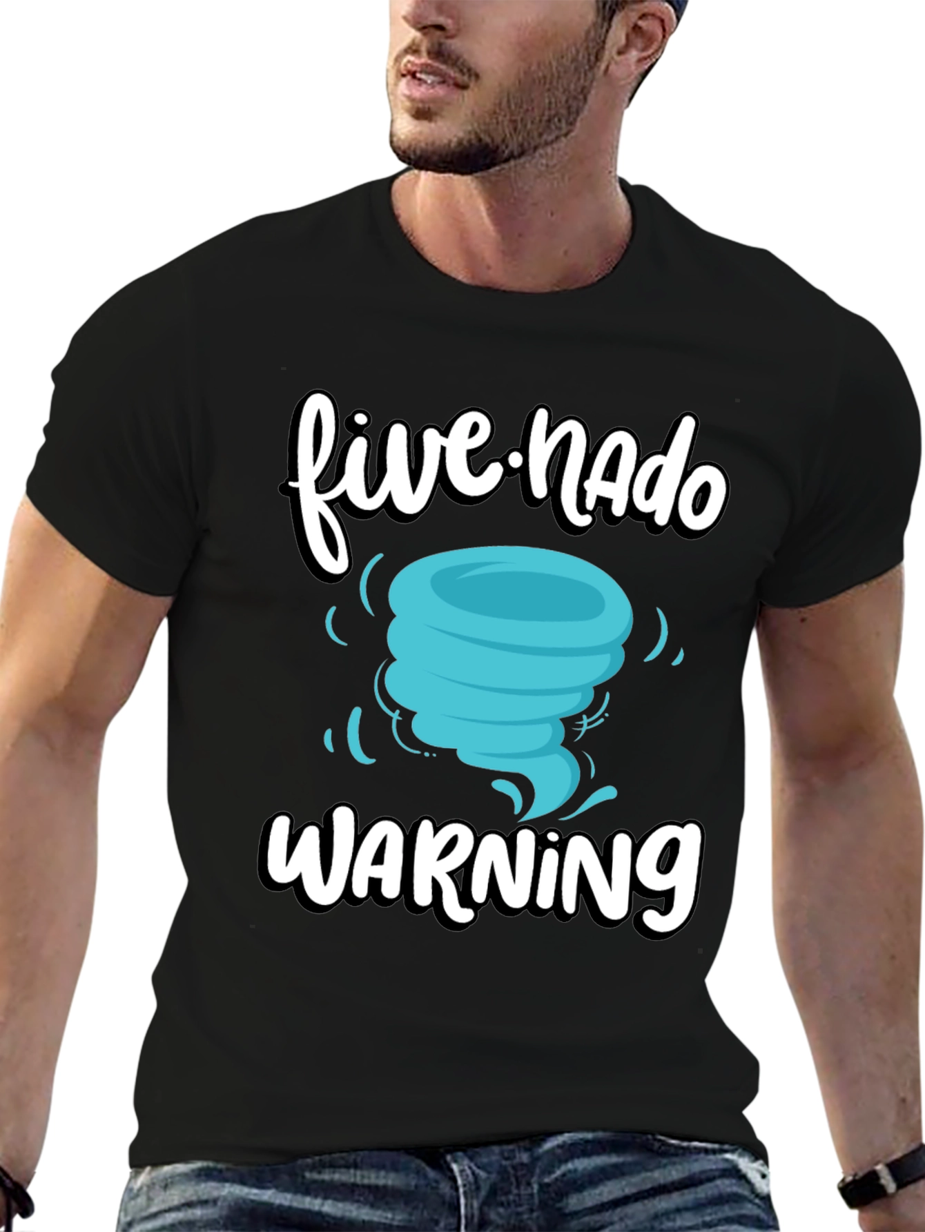 Five-Nado Warning T-Shirt Funny Weather Tee
