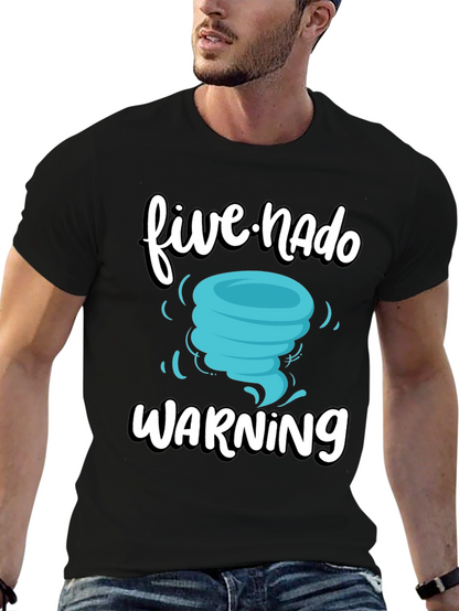 Five-Nado Warning T-Shirt Funny Weather Tee