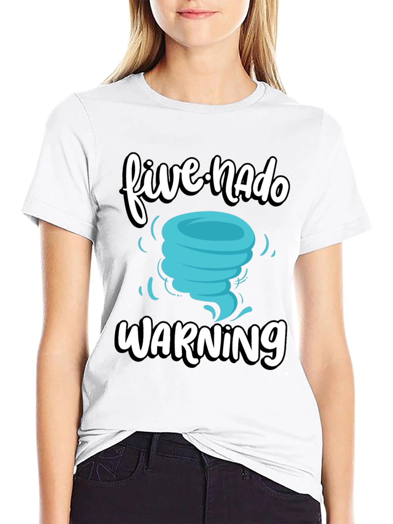 Five-Nado Warning T-Shirt Funny Weather Tee
