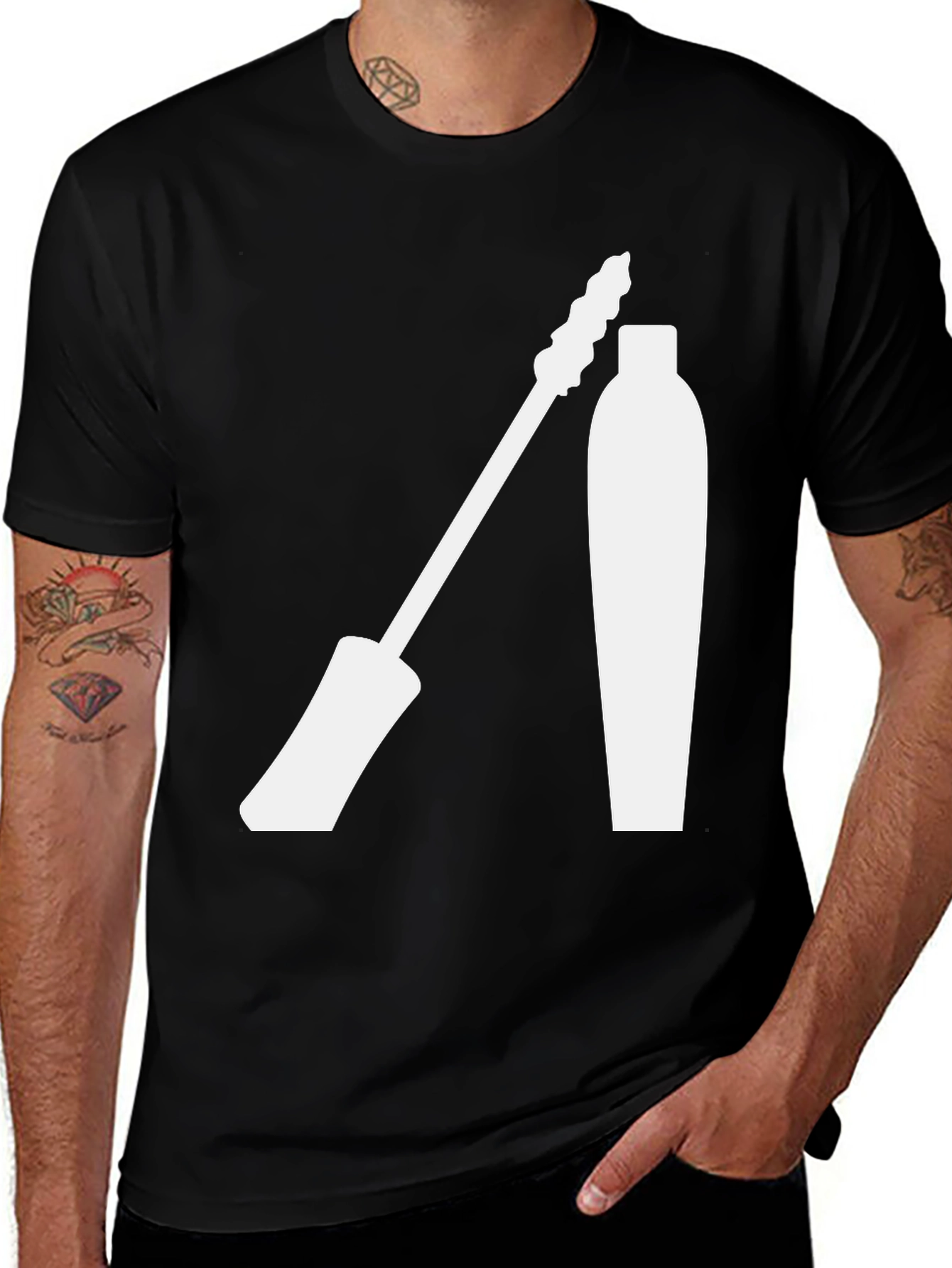 Makeup Lovers T-Shirt - Mascara Graphic Tee