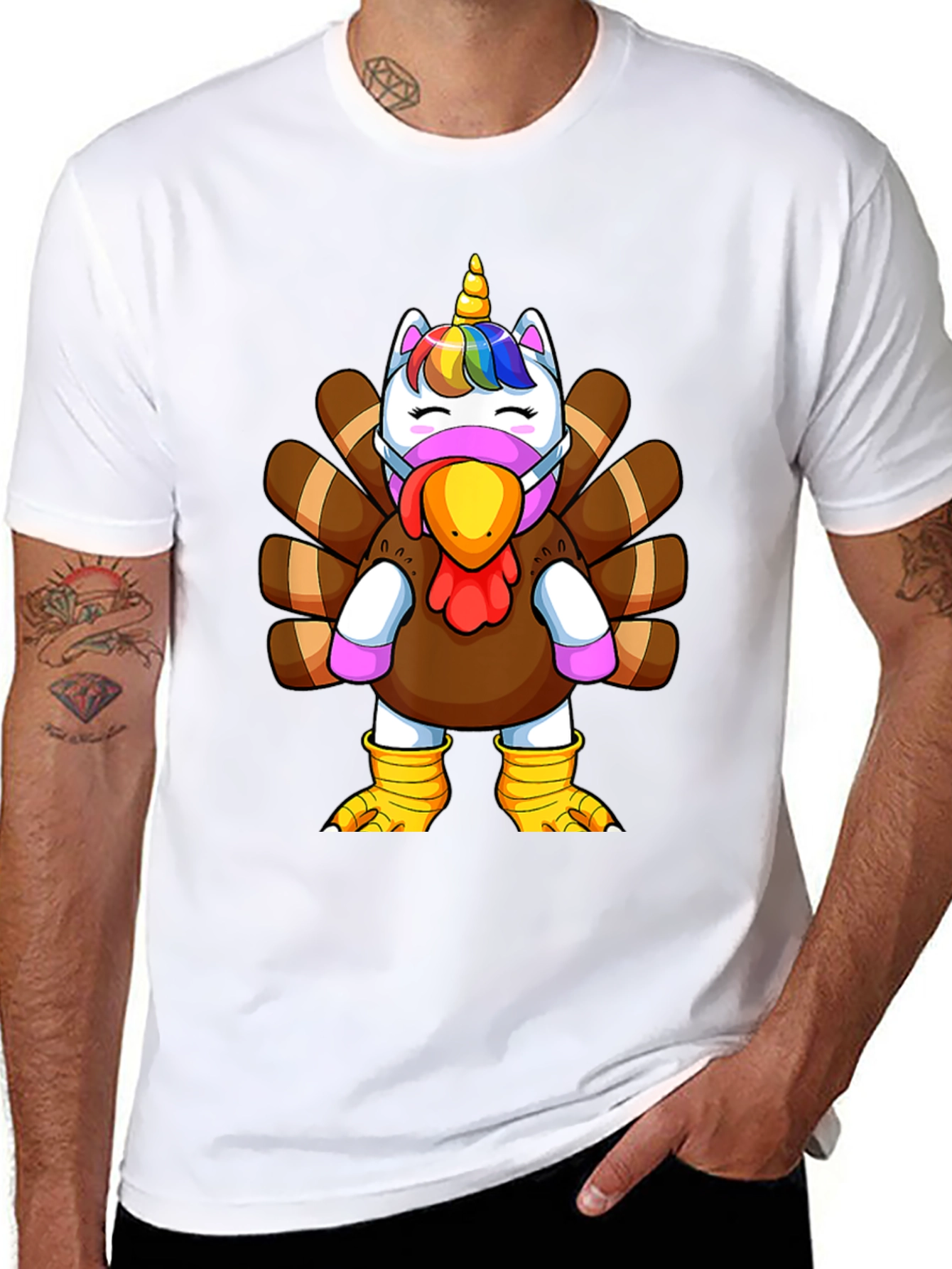Unicorn Turkey Thanksgiving T-Shirt