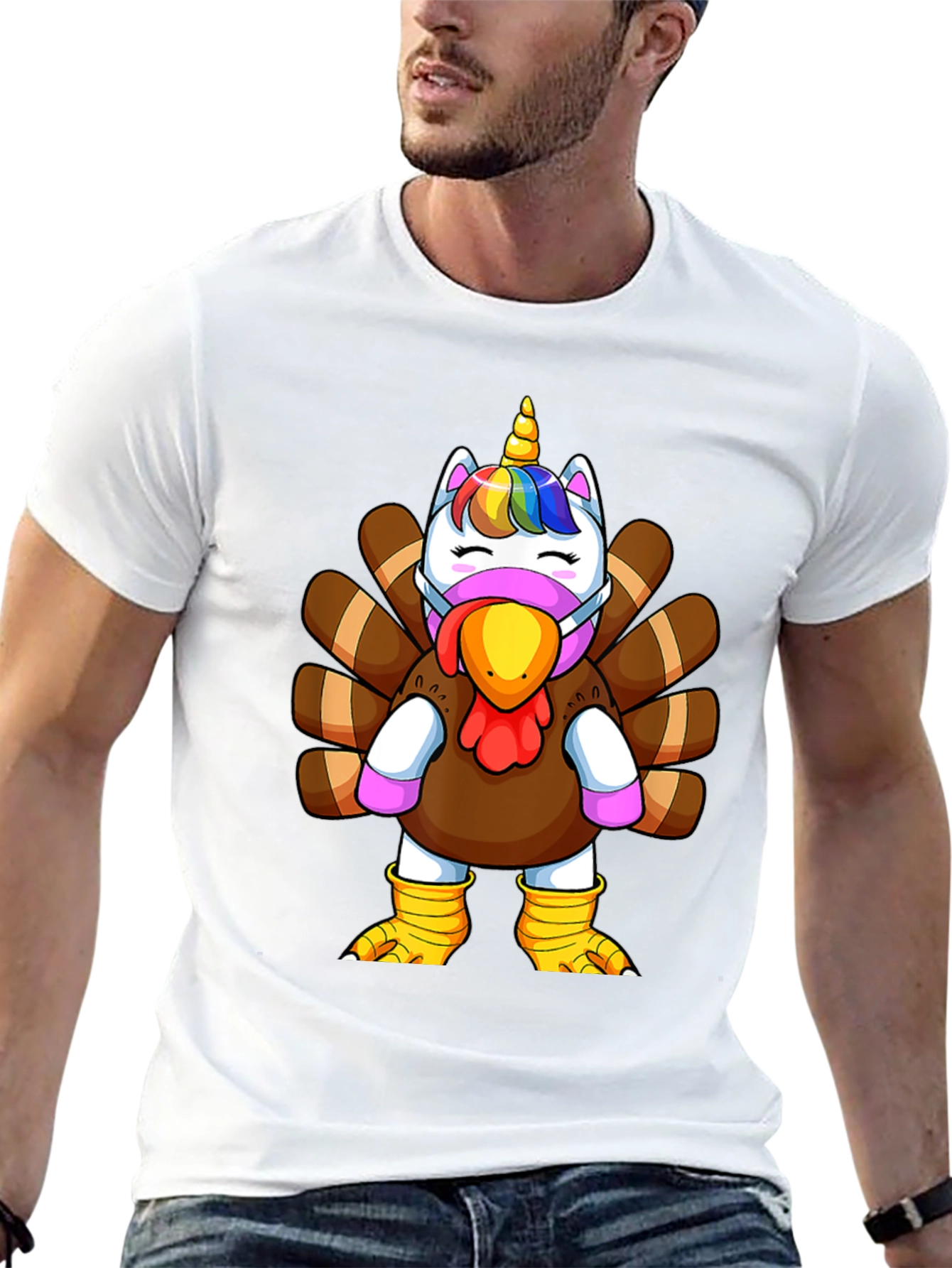 Unicorn Turkey Thanksgiving T-Shirt