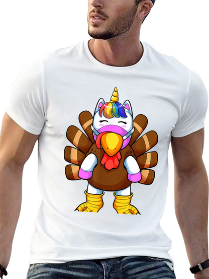 Unicorn Turkey Thanksgiving T-Shirt